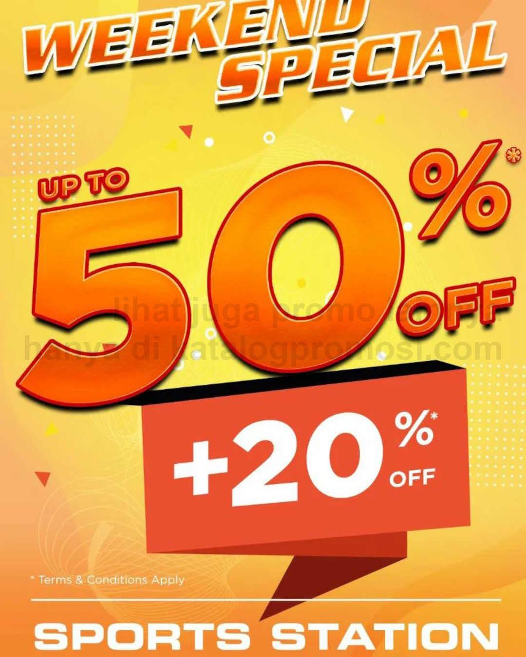 Promo SPORTS STATION LONG WEEKEND SALE - Discount Up To 50% Off + 20% Off*