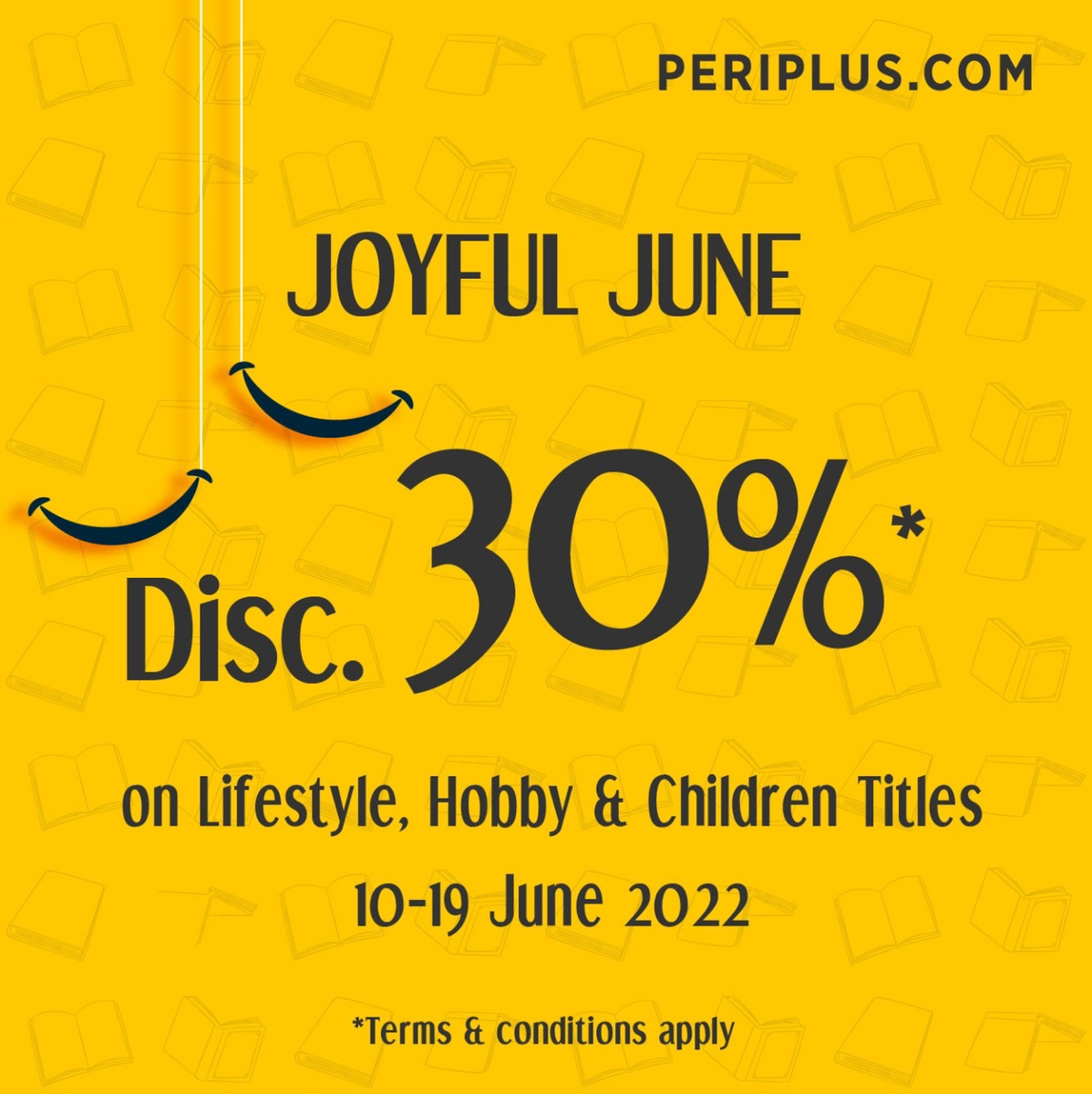 Promo Periplus JOYFUL JUNE - GET 30% on Lifestyle, Hobby & Children Titles