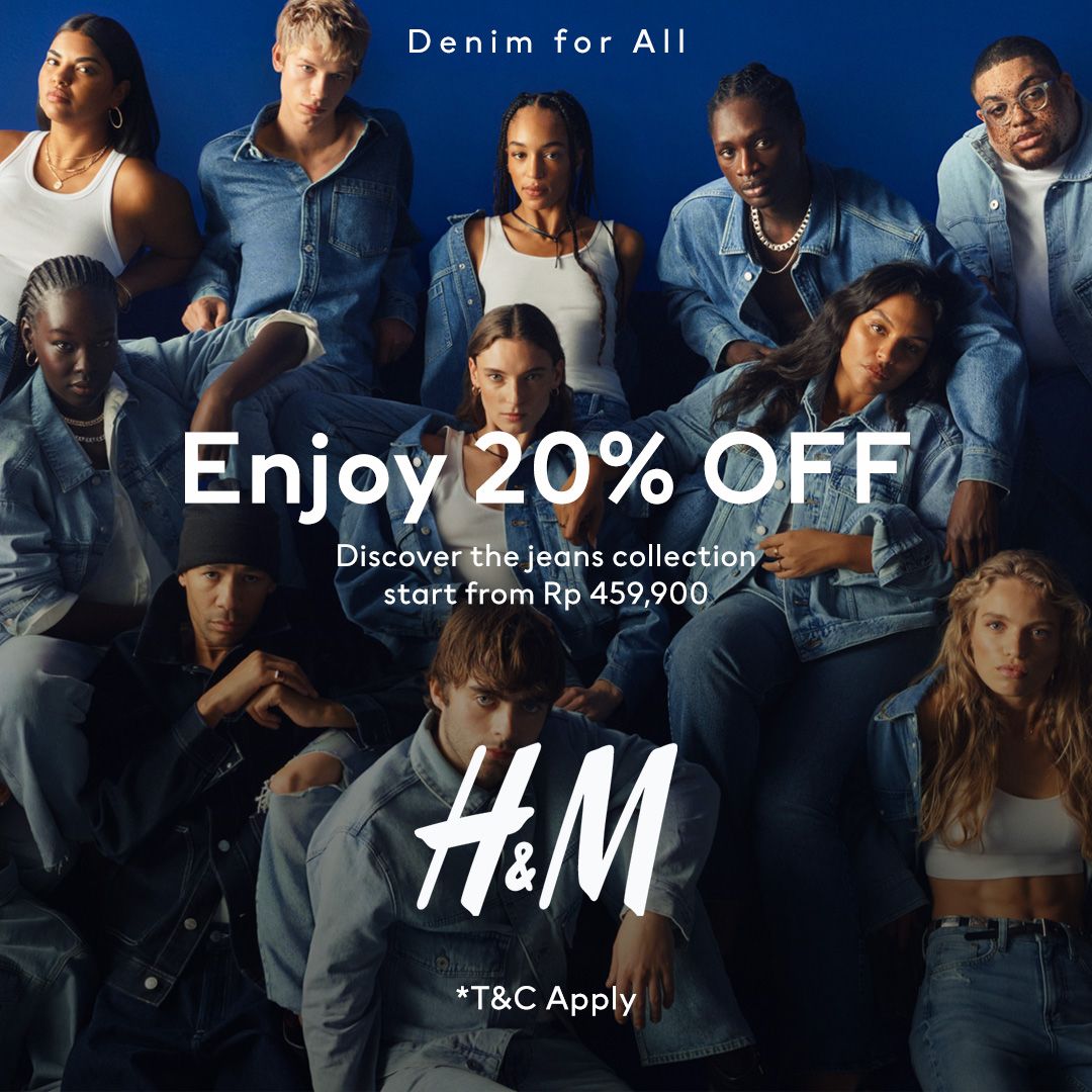 Promo H&M ONLINE EXCLUSIVE: 20% OFF on selected denim!