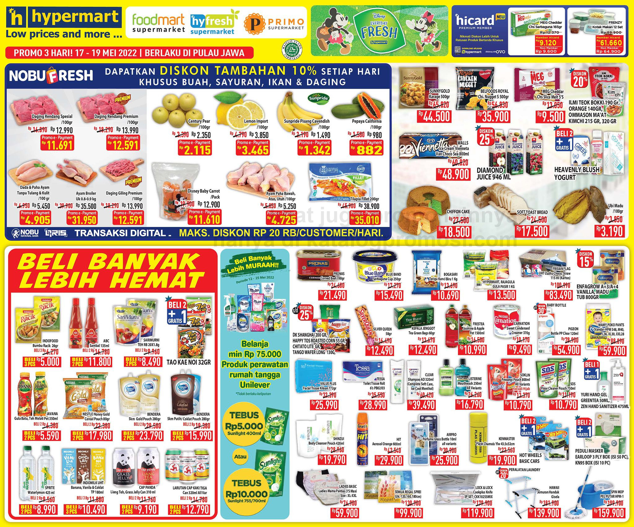 Katalog Hypermart Promo Weekday periode 17-19 MEI 2022