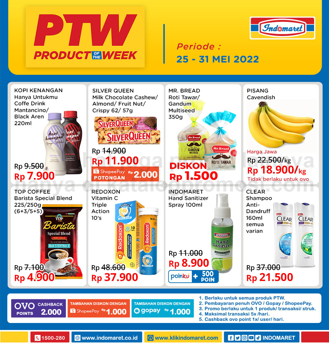 INDOMARET Promo PTW - PRODUCT of The Week periode 25-31 Mei 2022