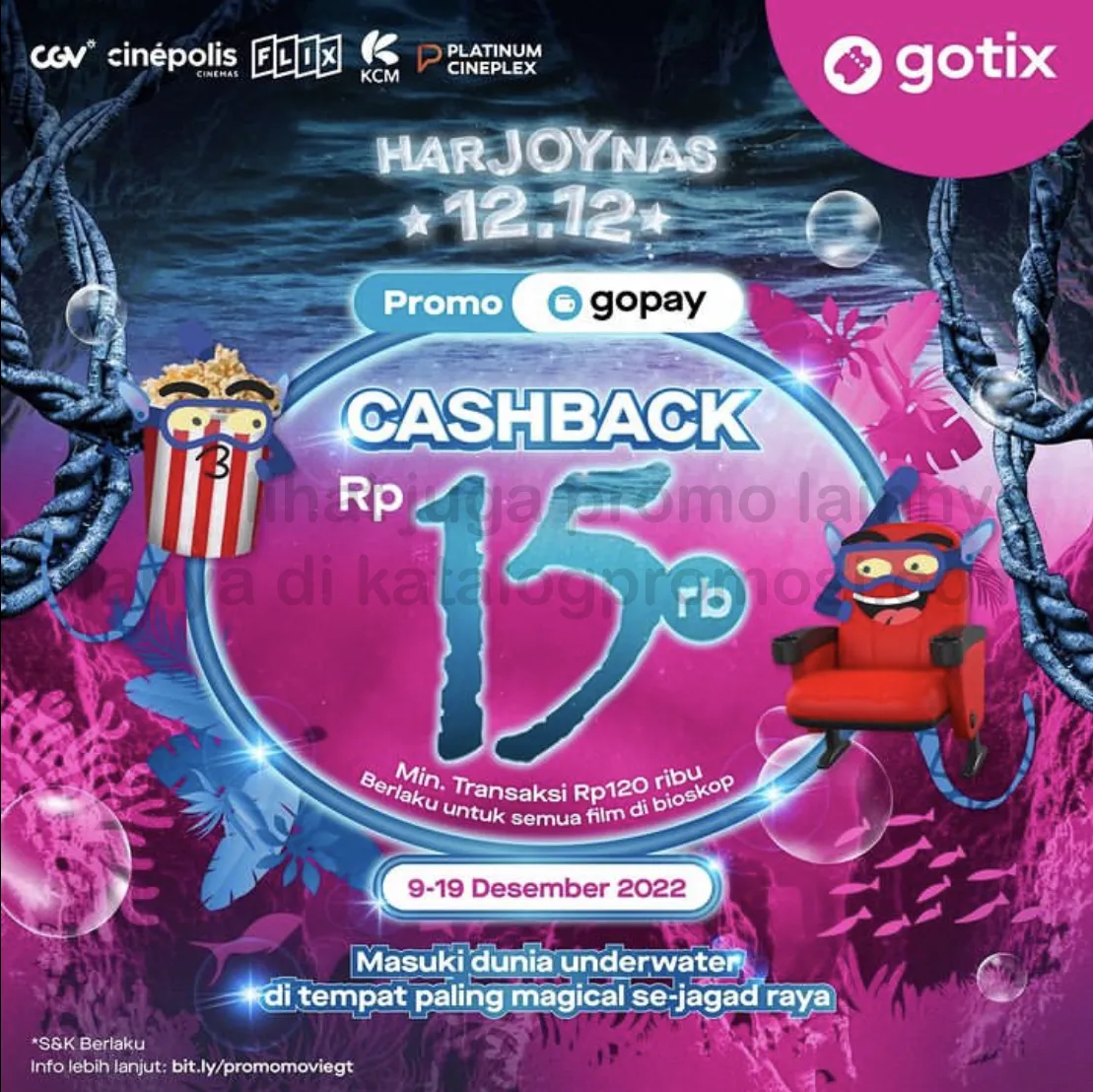 Promo GoTix Nonton nonton “Avatar: The Way of Water” - Dapatkan Cashback Gopay Rp 15RIBU