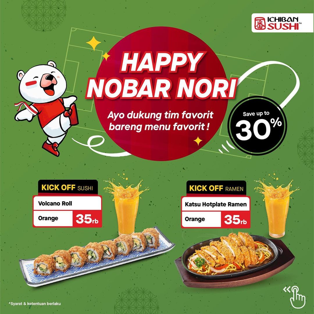 Promo ICHIBAN SUSHI PAKET SPESIAL HAPPY NOBAR NORI