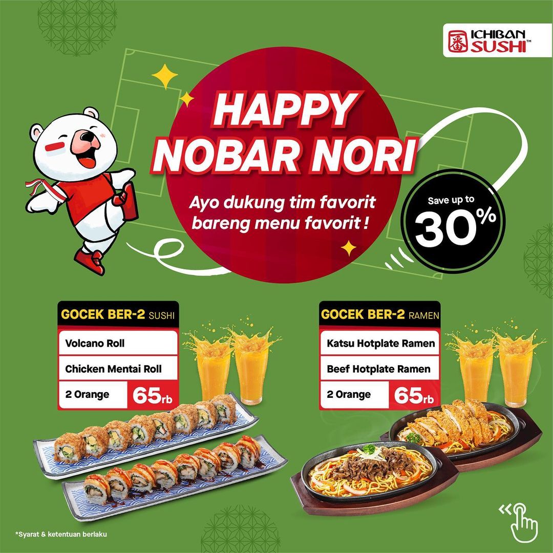 Promo ICHIBAN SUSHI PAKET SPESIAL HAPPY NOBAR NORI