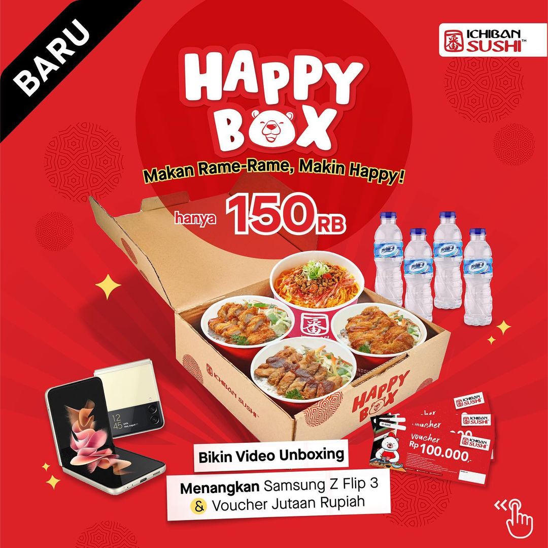 Promo ICHIBAN SUSHI PAKET HAPPY BOX