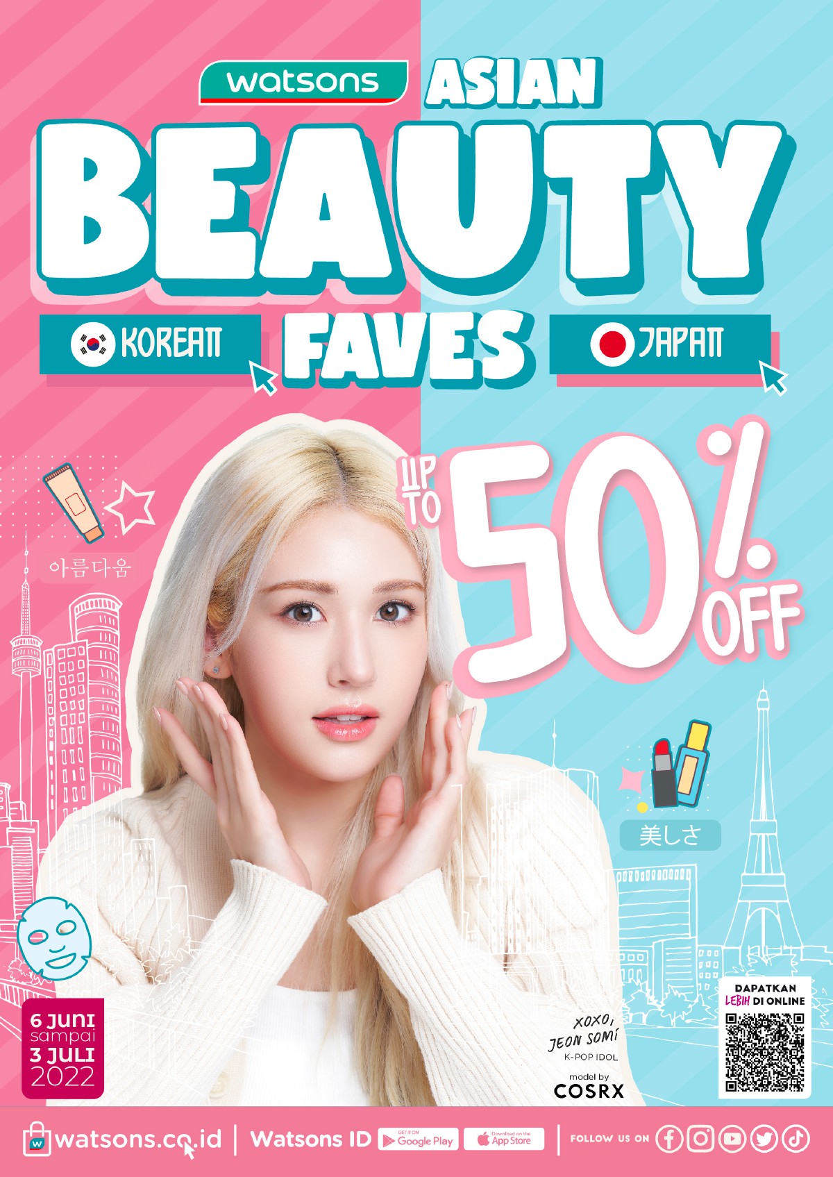 Katalog Belanja Watsons Terbaru - Asian Beauty Faves | Discount Up to 50% on your favorite products
