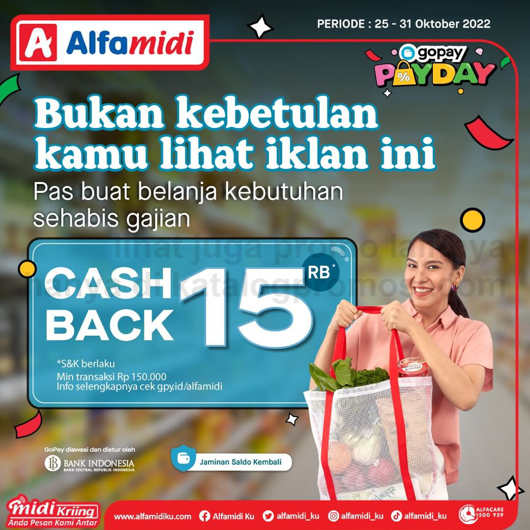 Promo ALFAMIDI GOPAY PAYDAY - Dapatkan Potongan Langsung Rp. 15.000