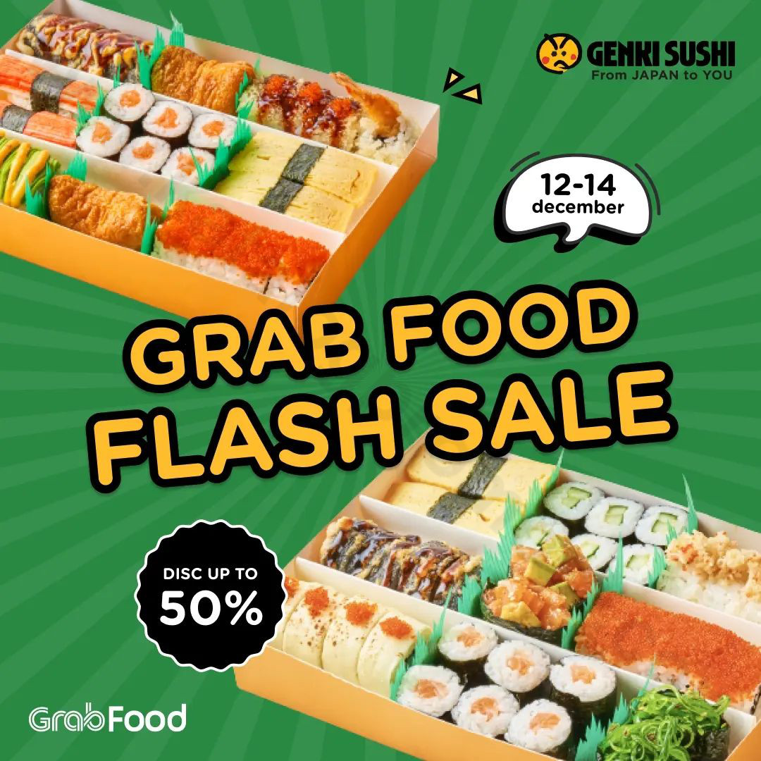 Promo Genki Sushi DESEMBER 2022 Katalogpromosi Com   Genkisushi Flash Sale 13122022 