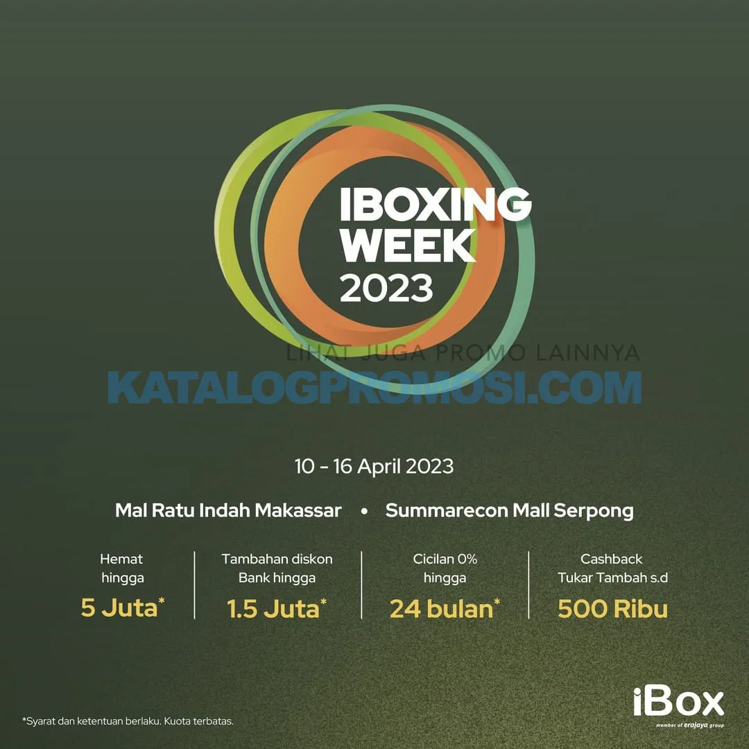 Promo iBox IBOXING WEEK - Hemat hingga Rp 5.000.000*