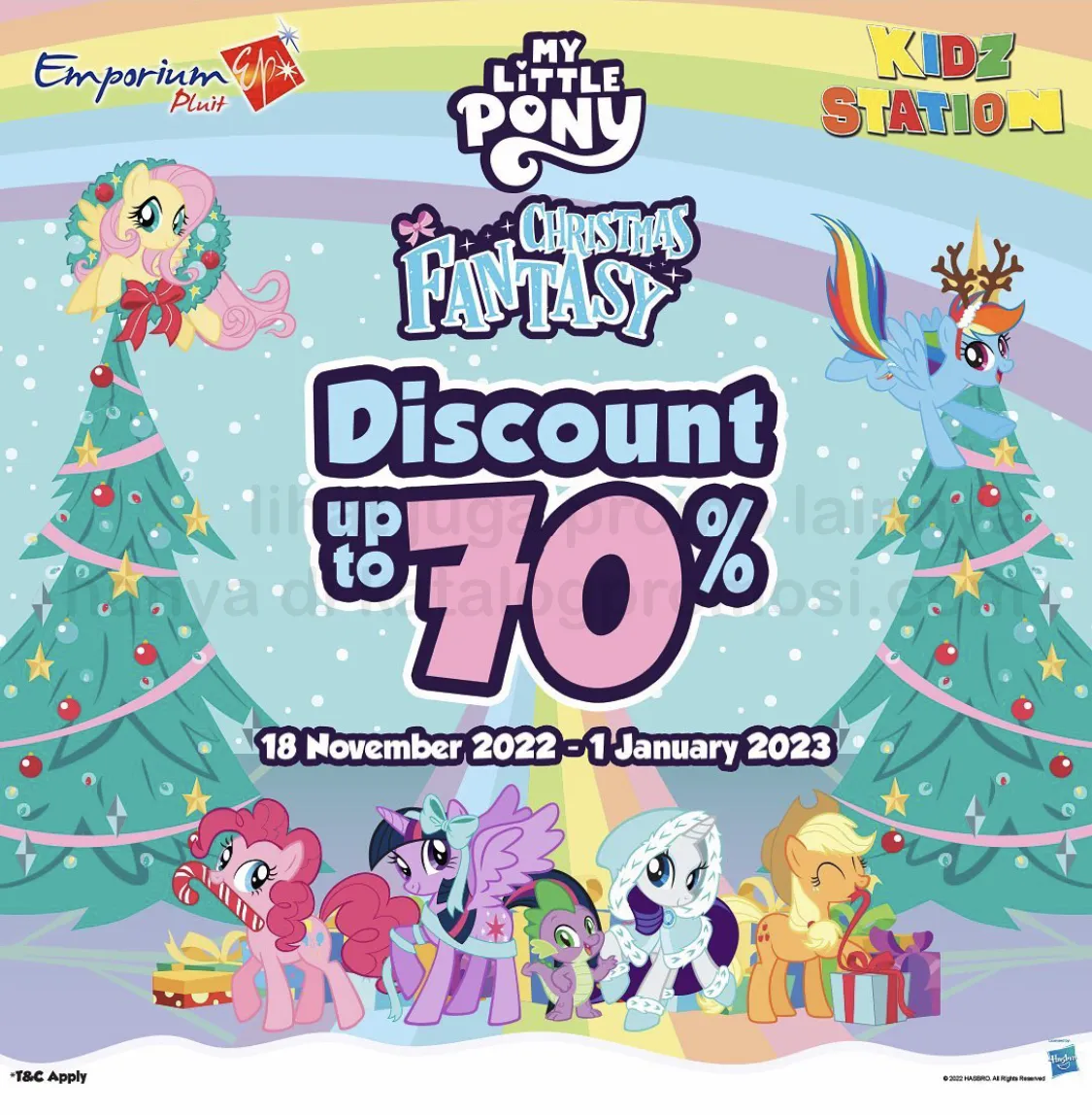 Promo KIDZ STATION My Little Pony Christmas Fantasy di EMPORIUM PLUIT MALL