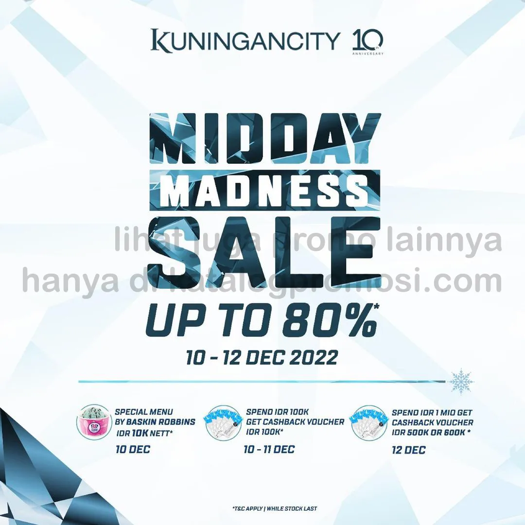 PROMO KUNINGAN CITY MIDDAY MADNESS SALE up to 80% off