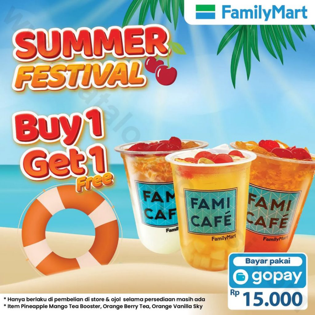 FAMILYMART Promo BELI 1 GRATIS 1 untuk Minuman Edisi Summer Festival