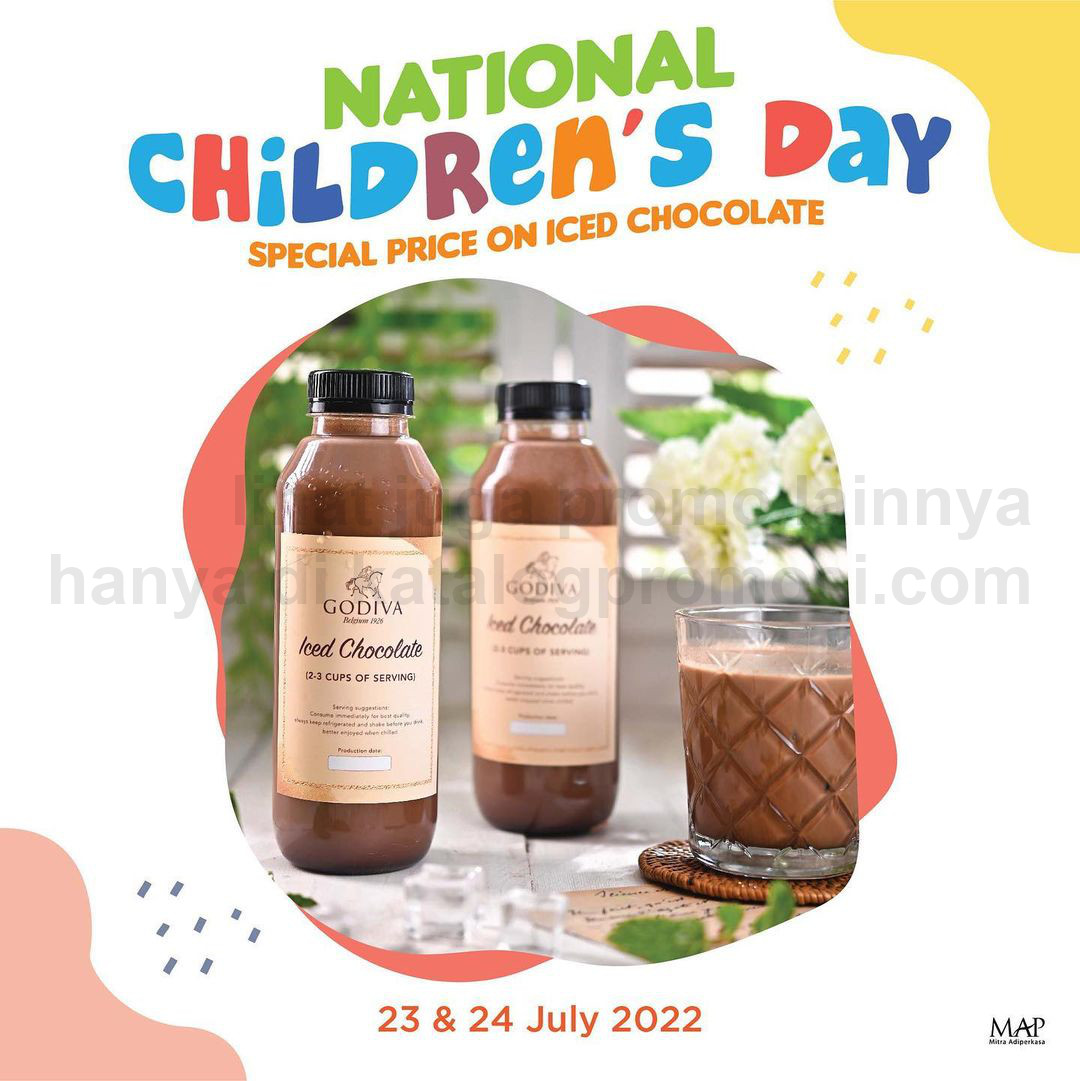 Promo GODIVA Happy National Children's Day - Special Price on Iced Chocolate