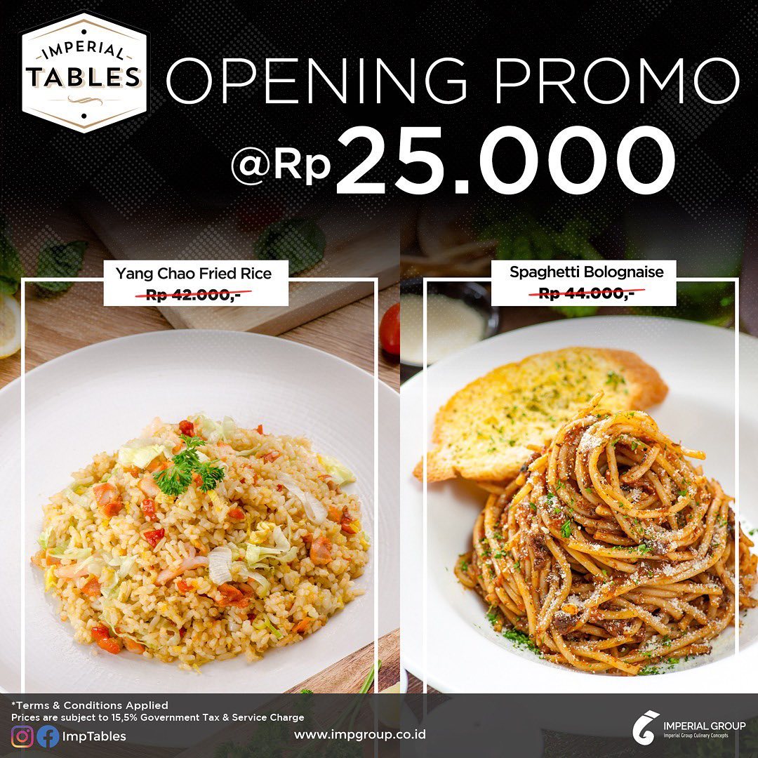 Promo Imperial Table RS Mayapada Tangerang Opening Specials