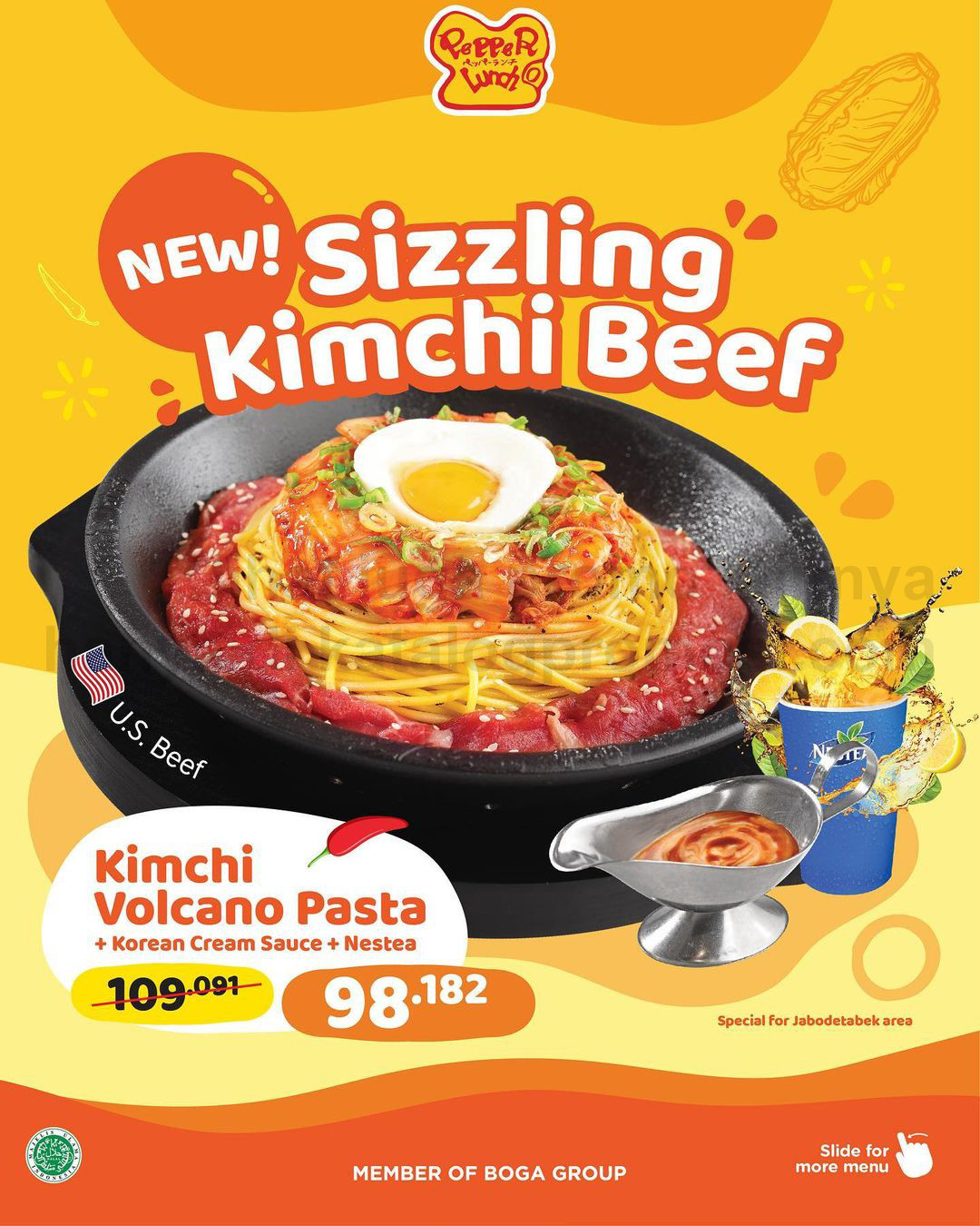 Promo PEPPER LUNCH ! MENU BARU - Sizzling Kimchi Beef