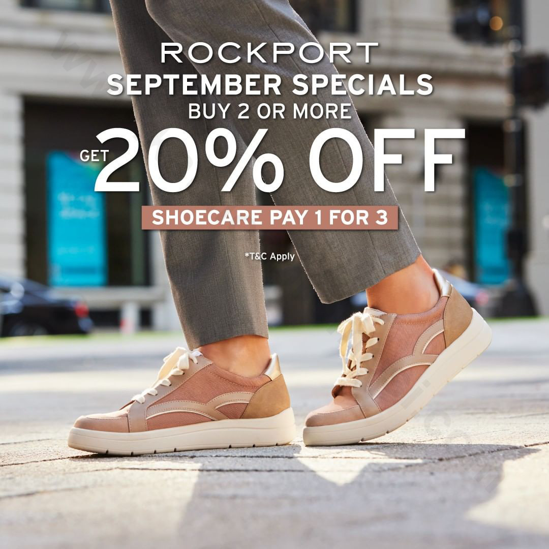Rockport Promo Buy 2 Or More and Get Disc 20 Off