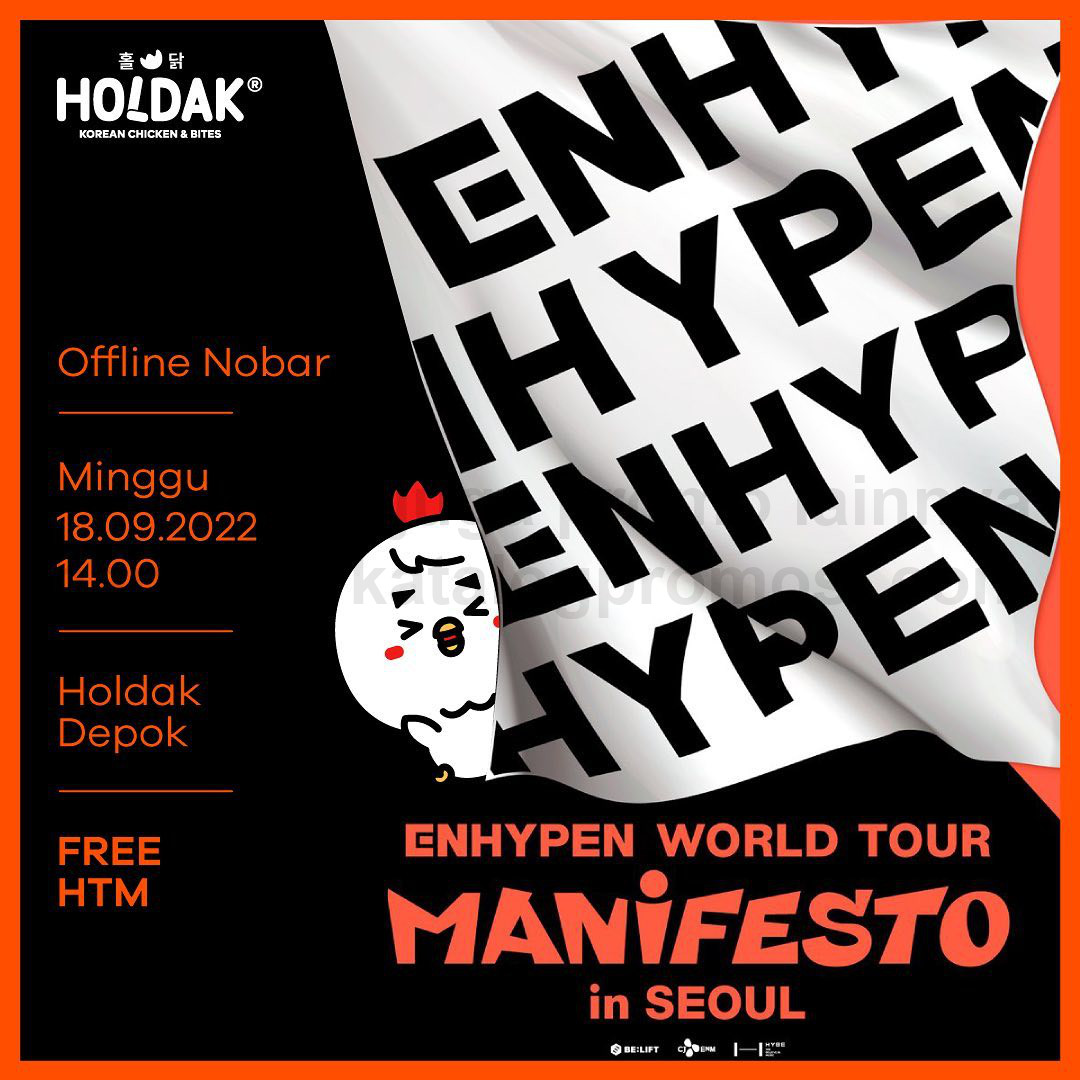 Promo HOLDAK NONTON BARENG ENHYPEN WORLD TOUR MANIFESTO in SEOUL