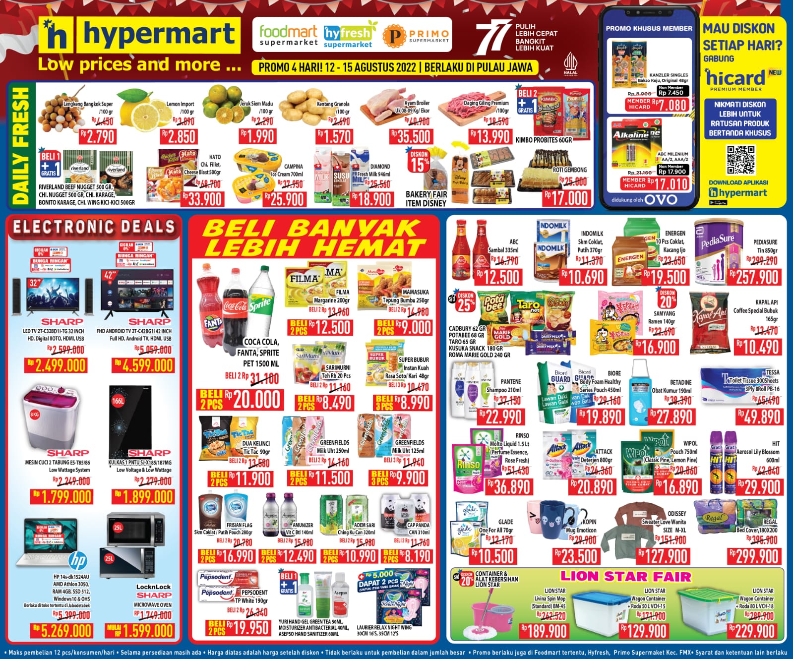Promo Hypermart JSM Katalog Weekend periode 12-15 Agustus 2022
