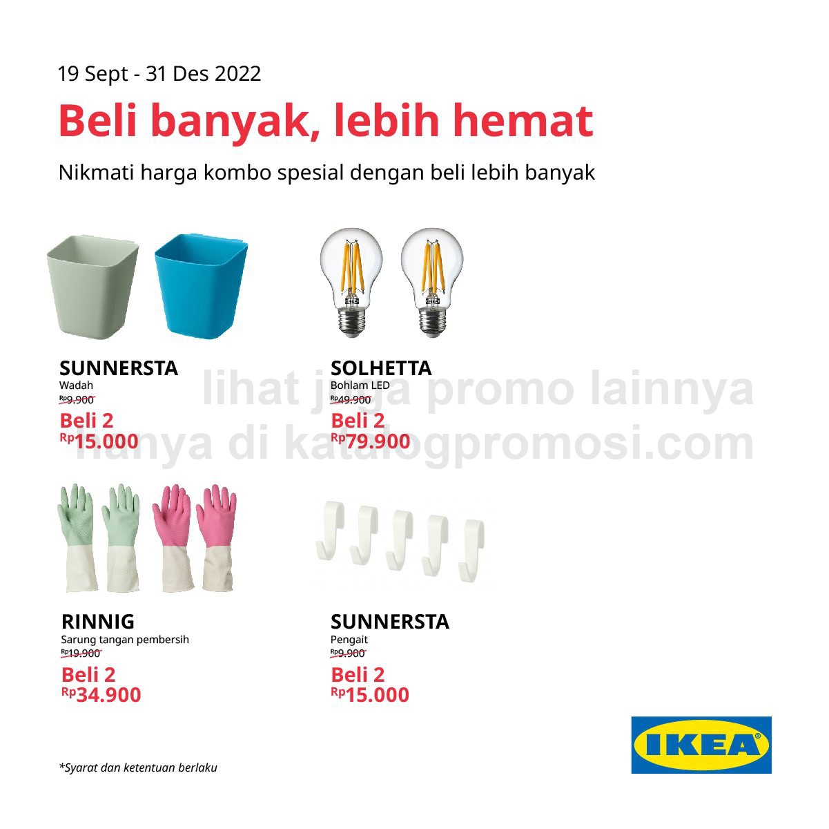 Promo IKEA SPESIAL COMBO BUNDLING! Beli banyak, lebih hemat!