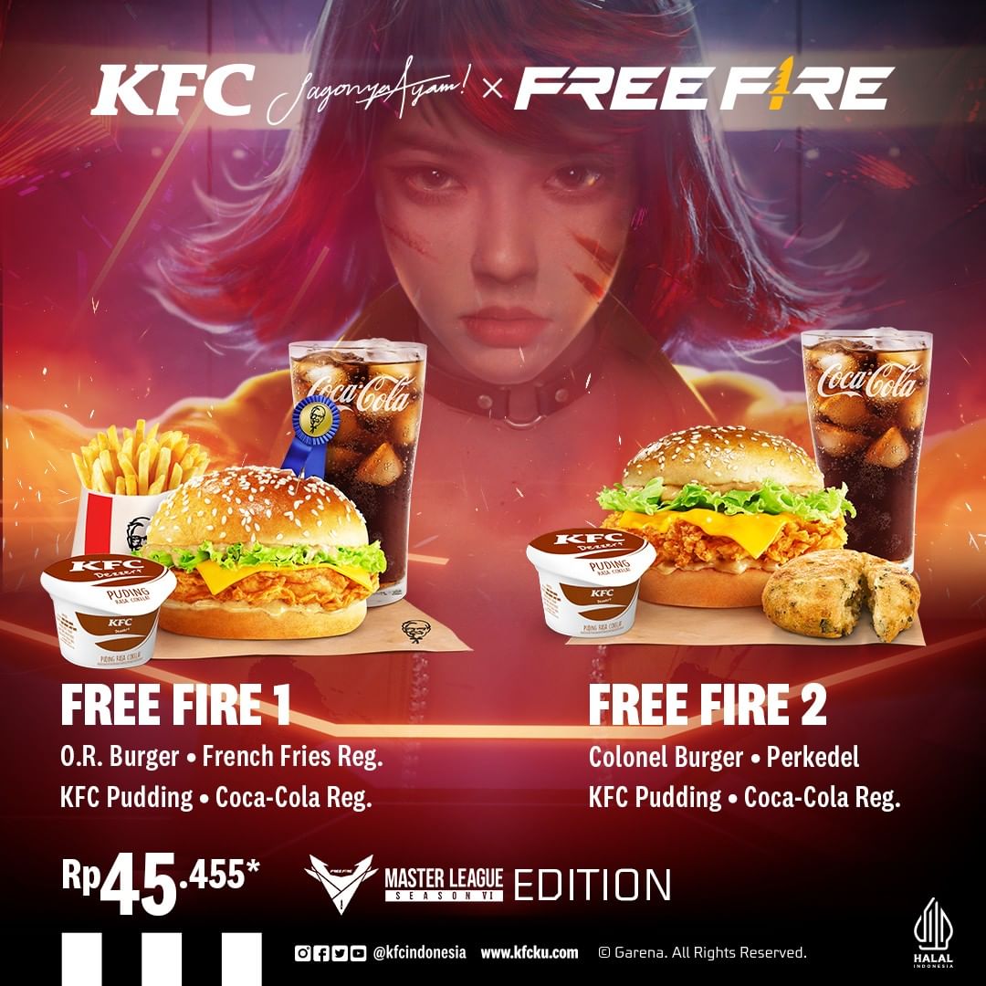 PROMO KFC X FREE FIRE - Nikmati Paket Combonya mulai Rp. 45.455