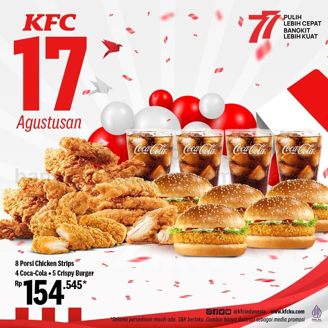 PROMO KFC SPESIAL 17 AGUSTUSAN - PAKET SPESIAL MERDEKA cuma Rp. 154.545