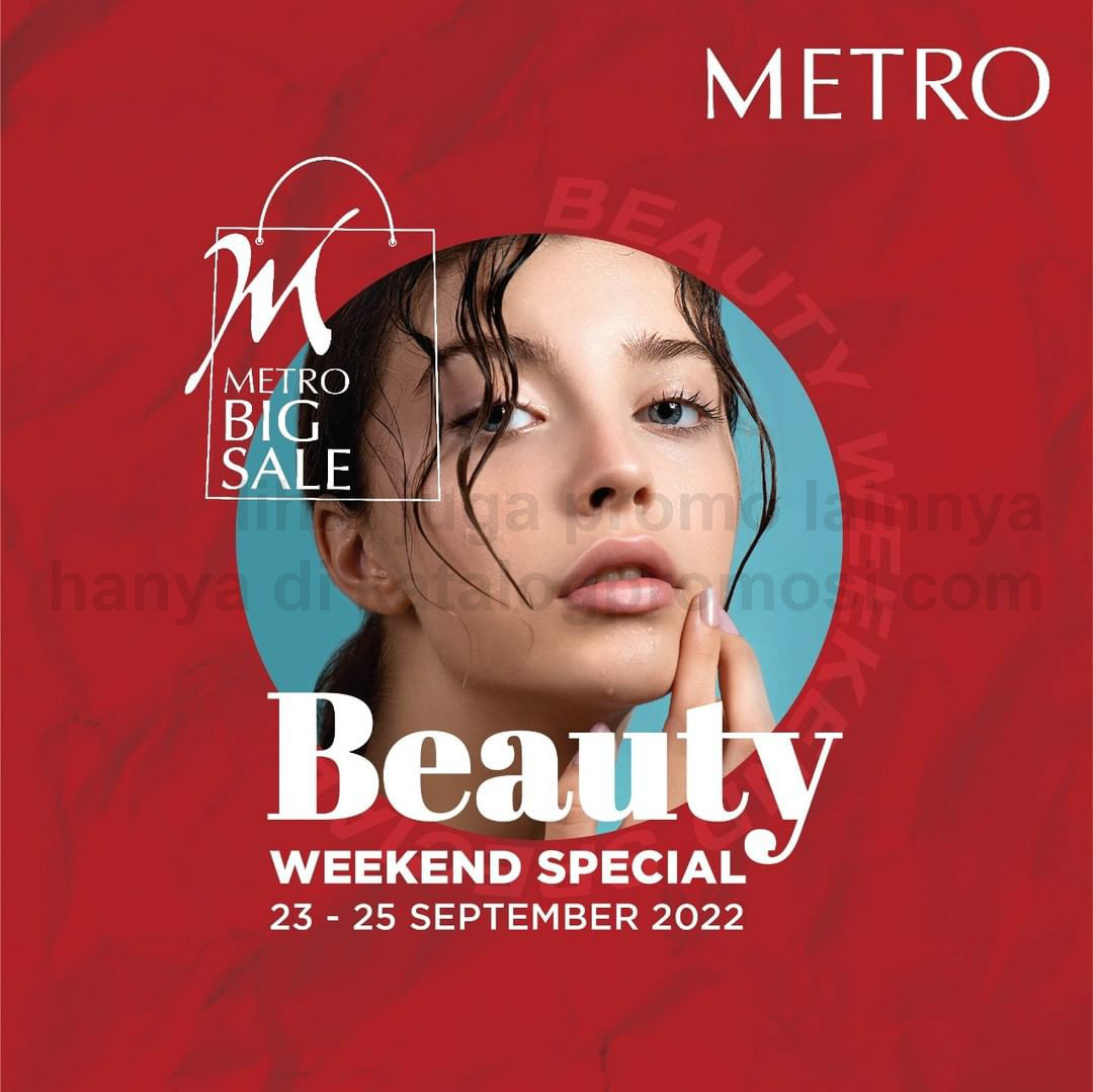Promo METRO GEMILANG MERAH PUTIH BEAUTY WEEKEND SPECIAL - Free Voucher Cosmetics + Save up to 50% on Fragrance