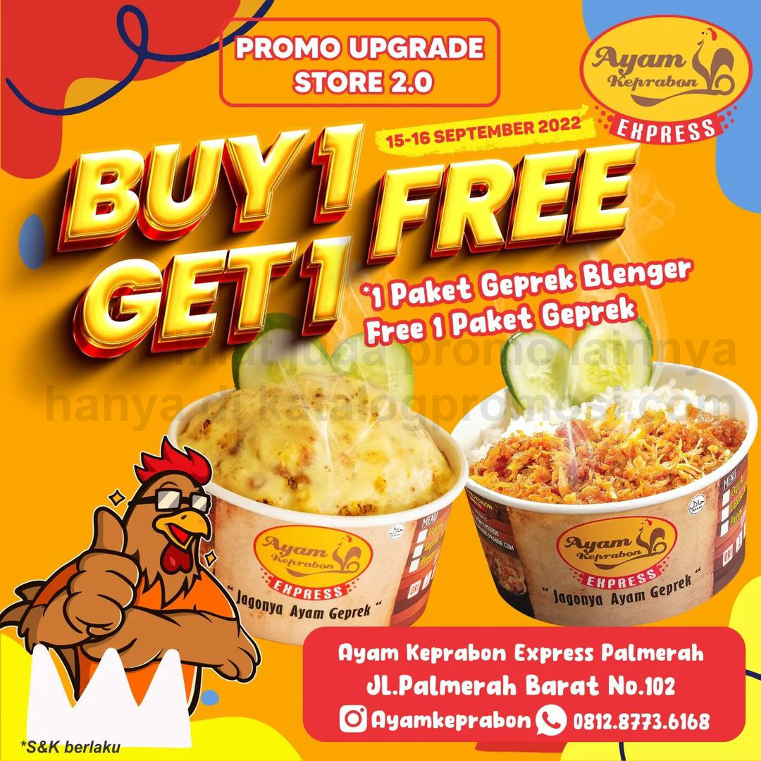 Promo UPGRADE STORE 2.0 Ayam Keprabon Express Palmerah - BELI 1 GRATIS 1