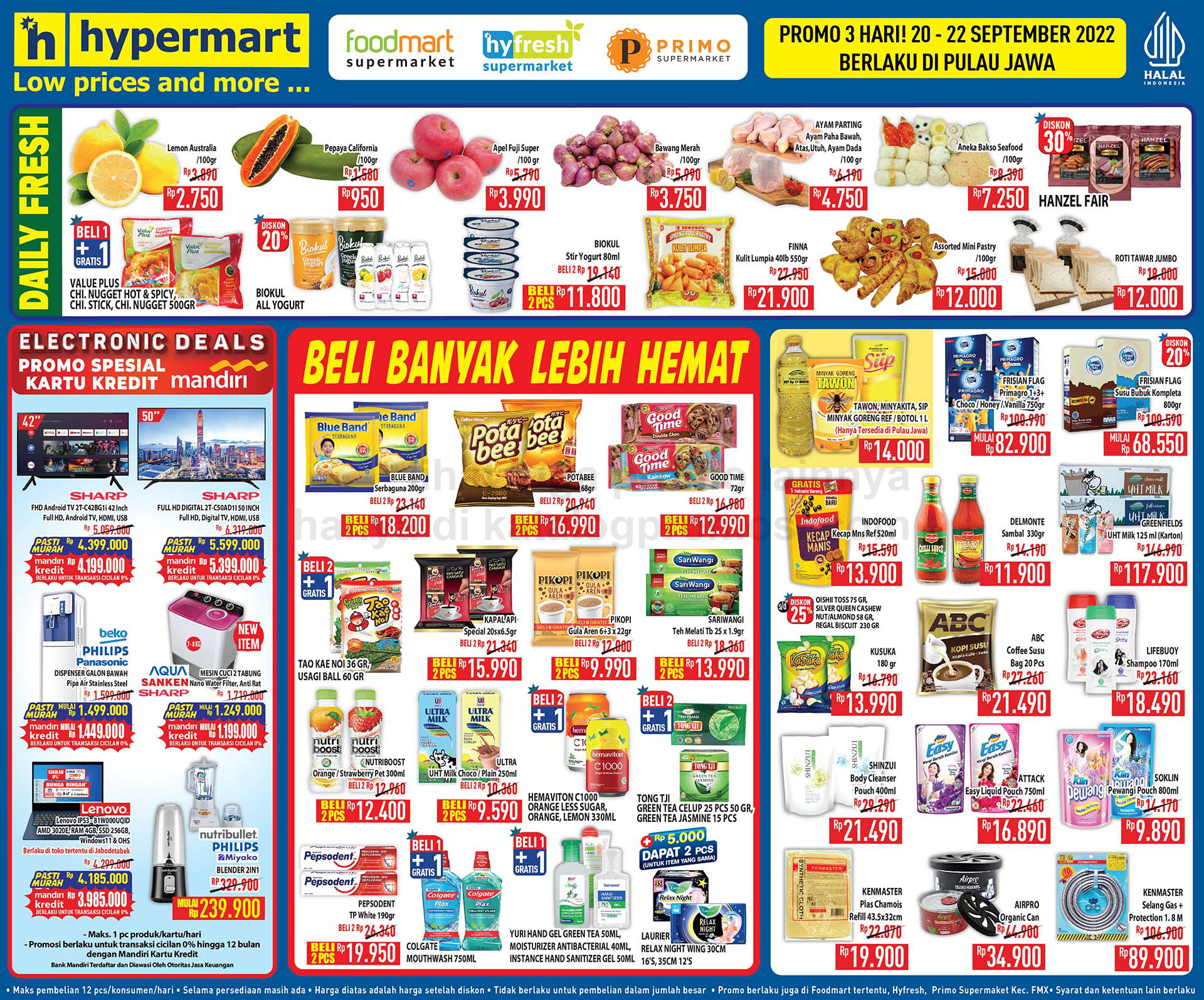 Katalog Hypermart Promo Weekday periode 20-22 September 2022