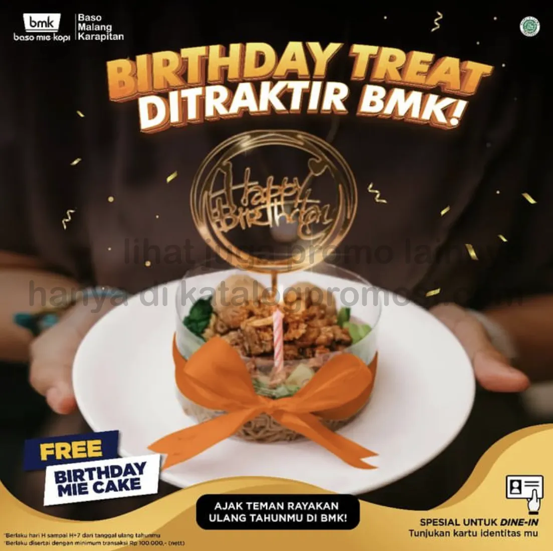 BMK Baso Mie Kopi BIRTHDAY TREAT! FREE BIRTHDAY MIE CAKE