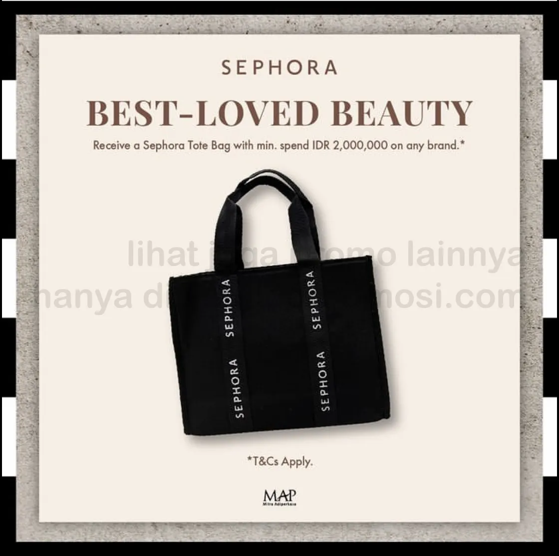Promo Sephora Best-Loved Beauty - GRATIS Exclusive Sephora Tote Bag*