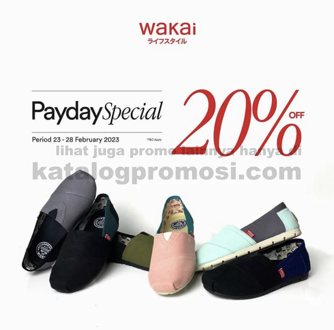 Promo Wakai Payday Sale - DISCOUNT 20% off