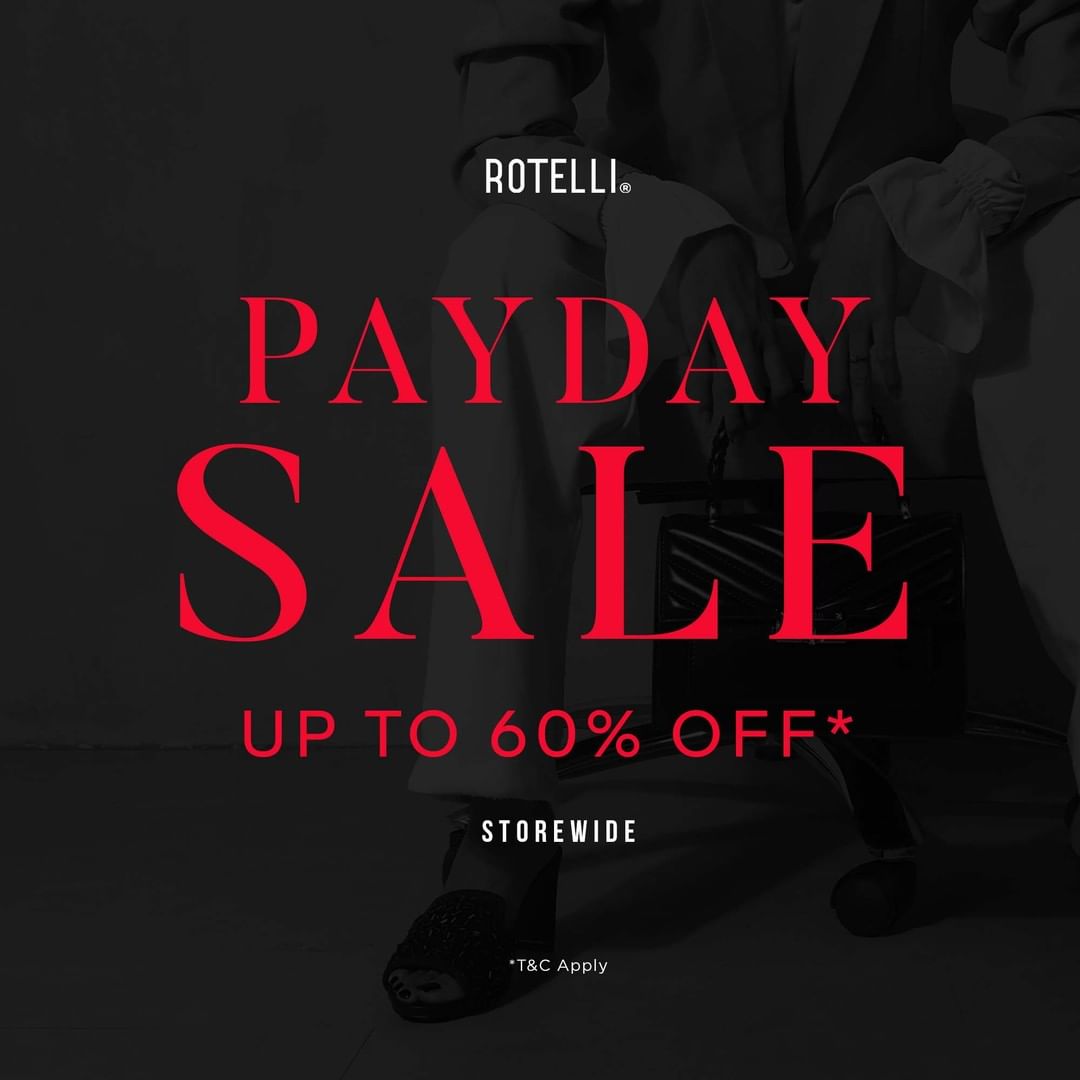 Promo ROTELLI PAYDAY SALE - DISCOUNT up to 60% off tanggal 29 September - 02 October 2022