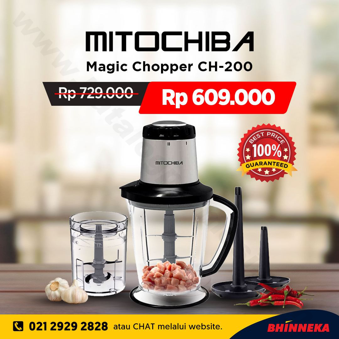 Rekomendasi Produk Terbaik Di Bhinneka Mitochiba Magic Chopper Ch 200 Promo Harga Spesial 3604