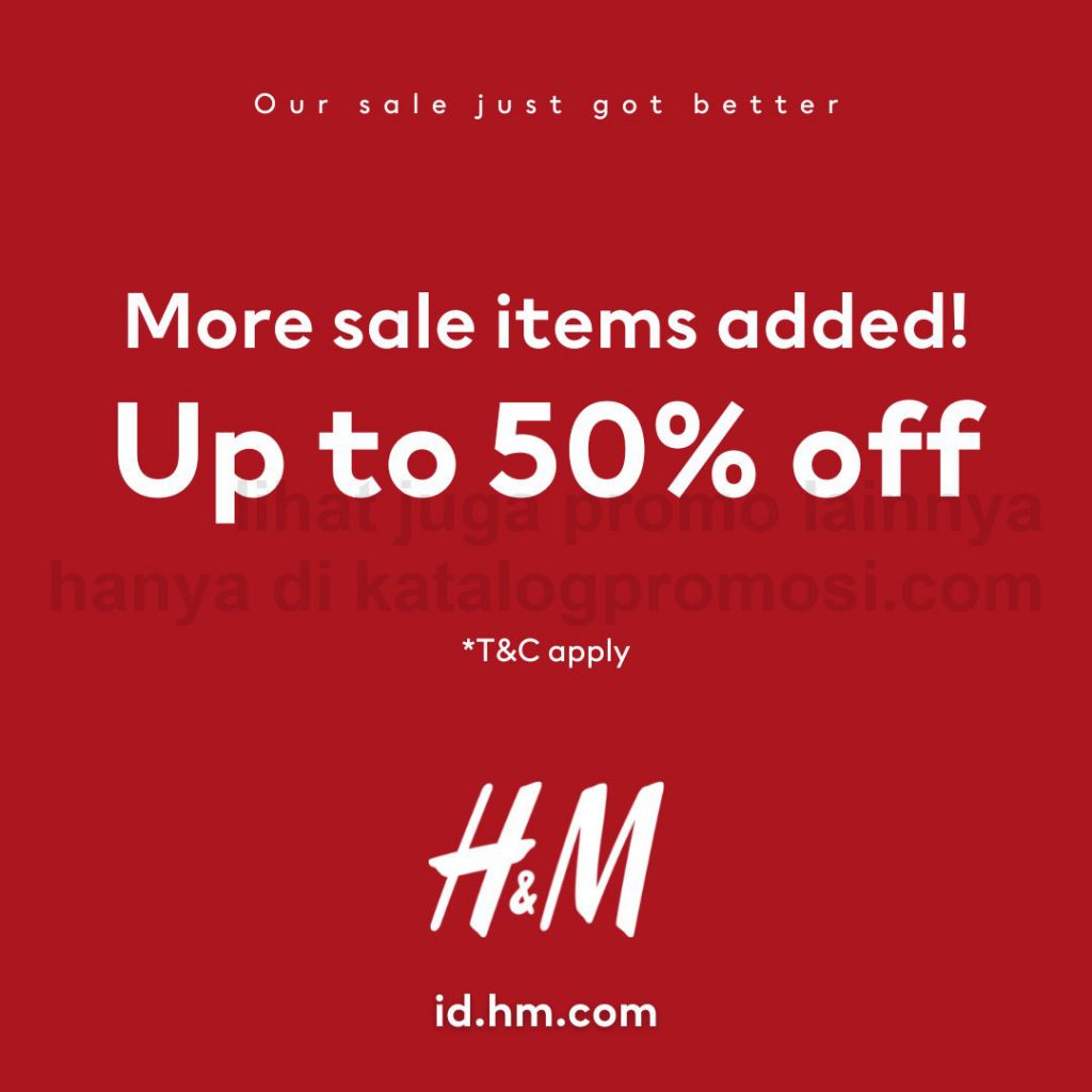 Promo H&M Sale DISCOUNT up to 50 off