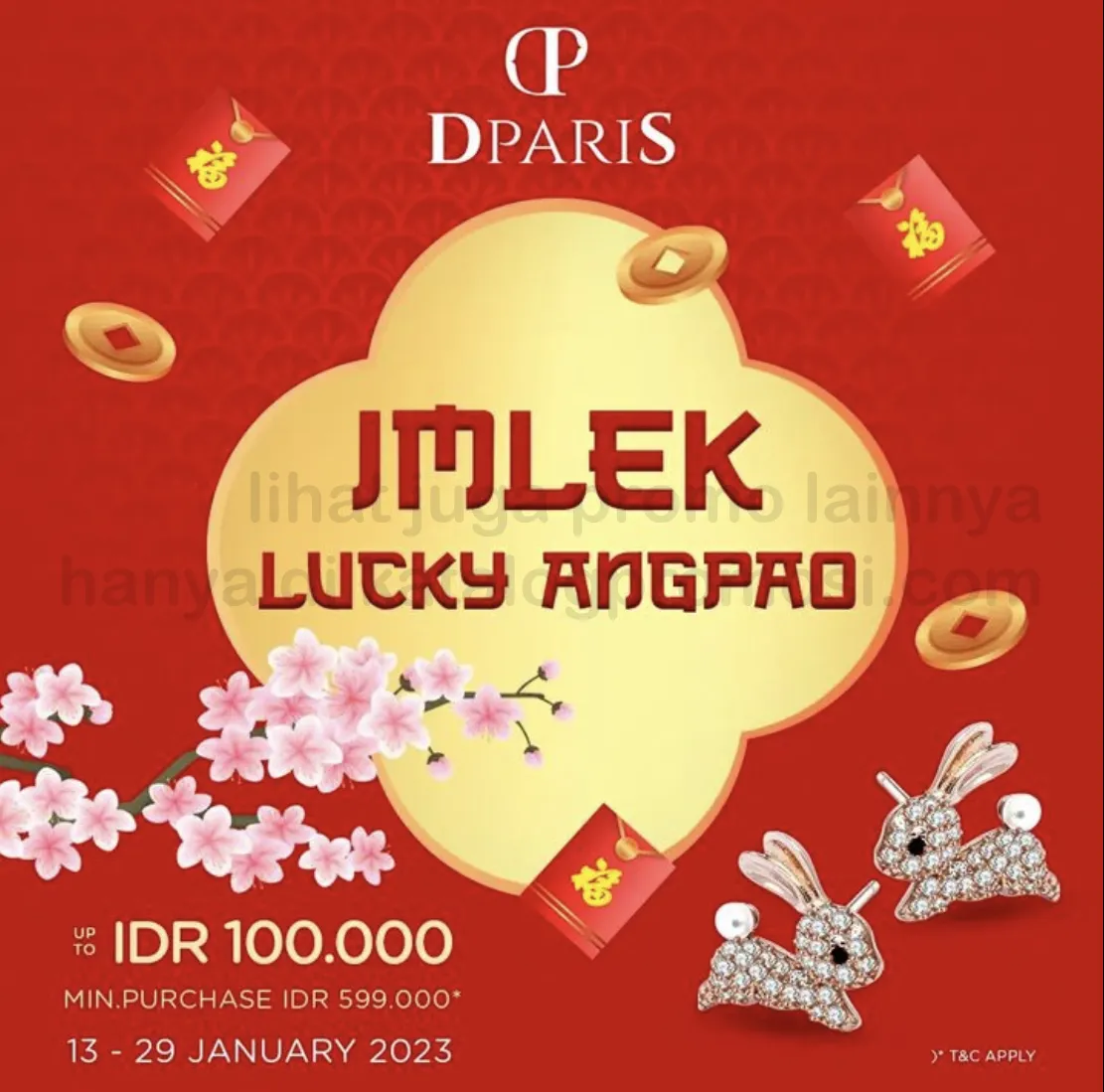 Promo DPARIS IMLEK LUCKY ANGPAO up to Rp. 100.000