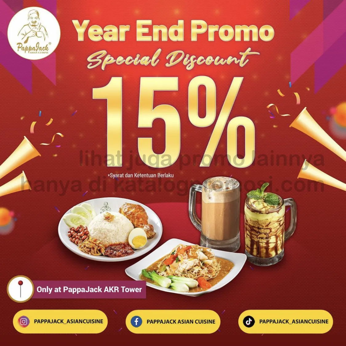 Promo PappaJack AKR Tower Year End Special - DISCOUNT 15%