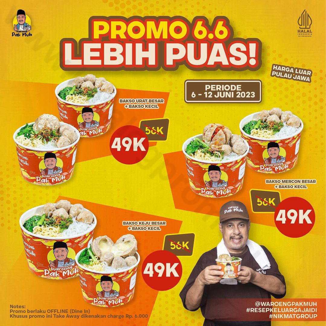 Promo Waroeng Pak Muh 6 6 Lebih Puas Harga Spesial Paket 2 Menu Mulai