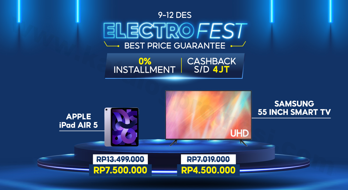 Promo Electrofest Garansi Harga Terbaik di Shopee 0 Installment