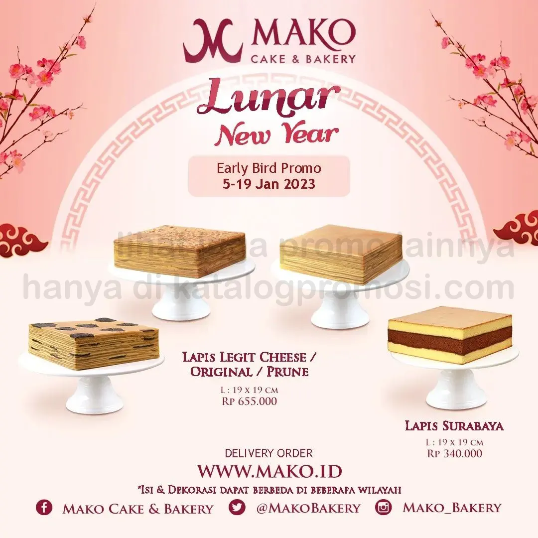 Promo MAKO Cake & Bakery -  Lunar New Year 2023 Early Bird Special