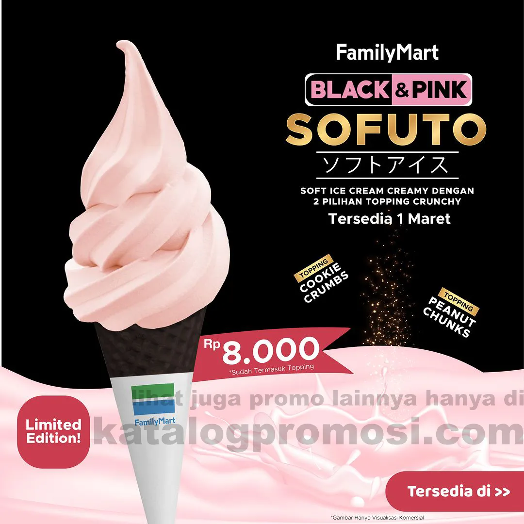 Baru! Soft Ice Cream Chocolate SOFUTO BLACK & PINK Hanya Rp 8.000*