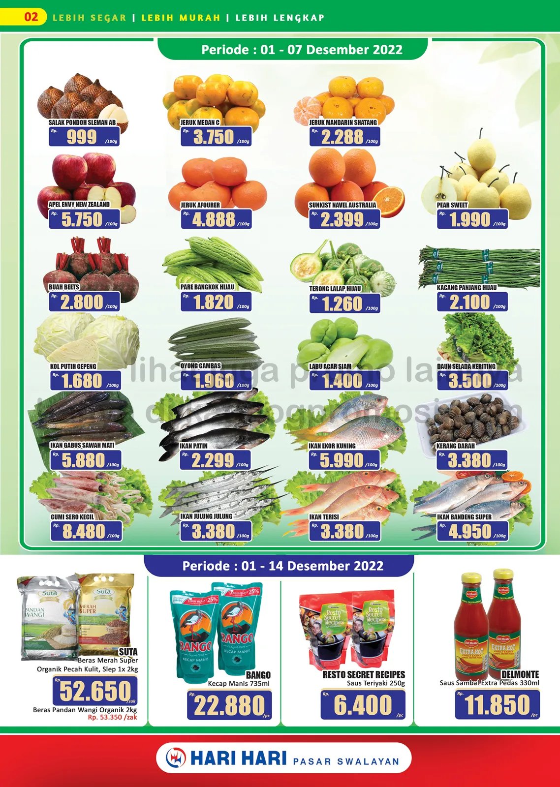 Promo Hari Hari Pasar Swalayan Katalog Mingguan | 01-14 Desember 2022