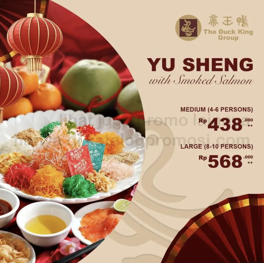 Promo THE DUCK KING PRE ORDER Yu Sheng with Smoked Salmon