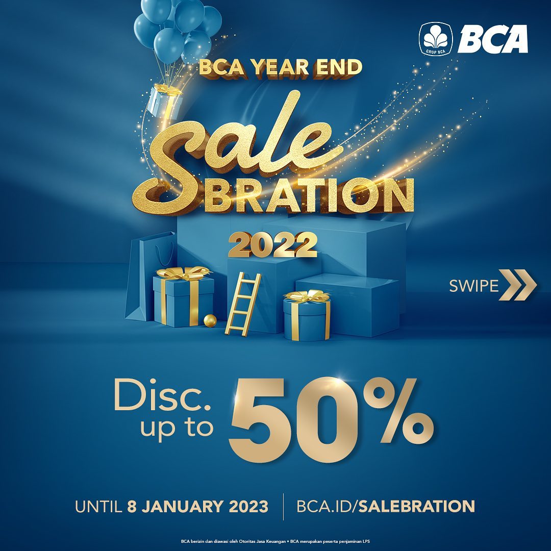 PROMO BCA YEAR END SALEBRATION - DISKON HINGGA 50%