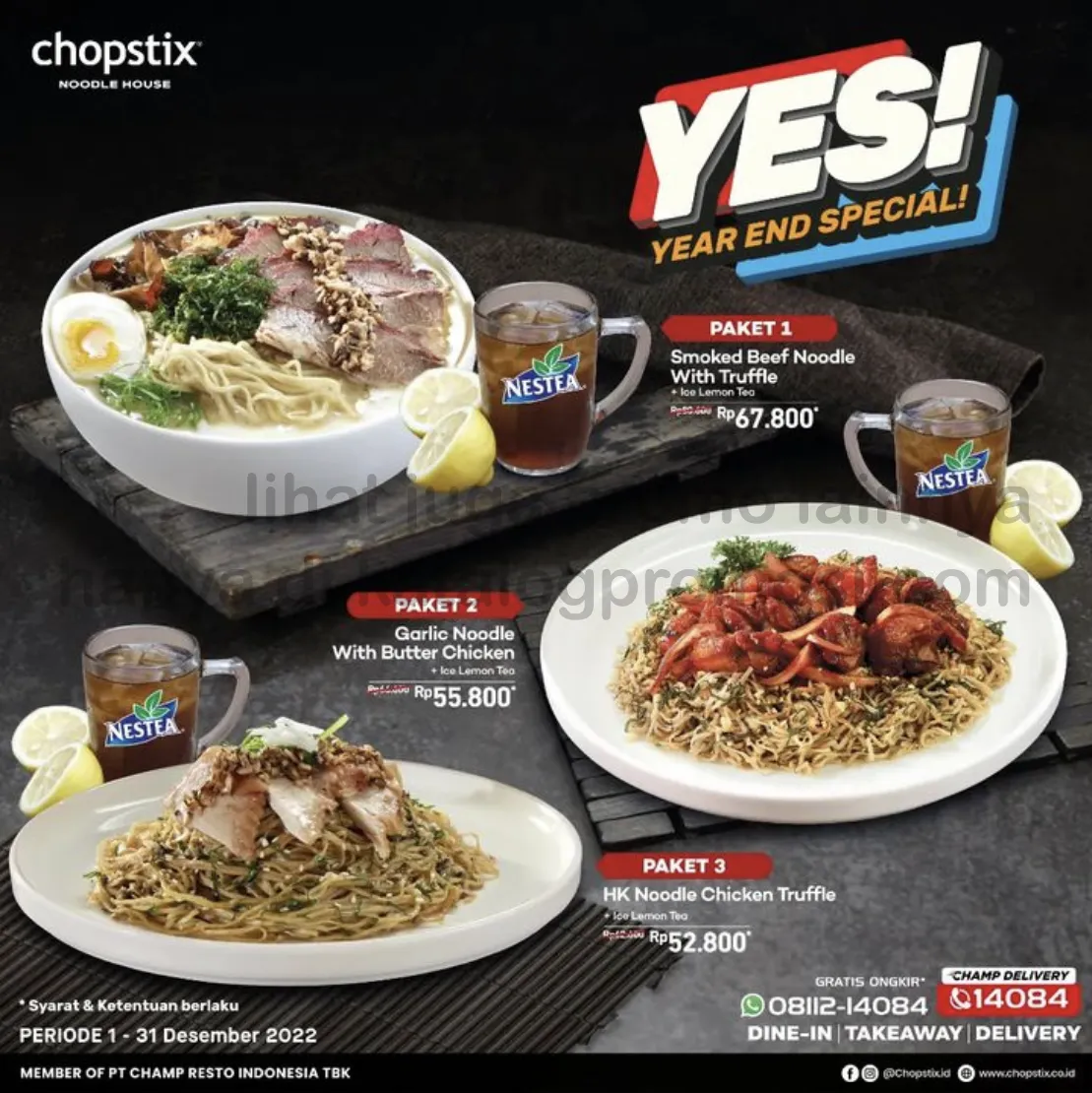 CHOPSTIX Promo Year End Special Paket Makanan Mulai Dari Rp 52.800*