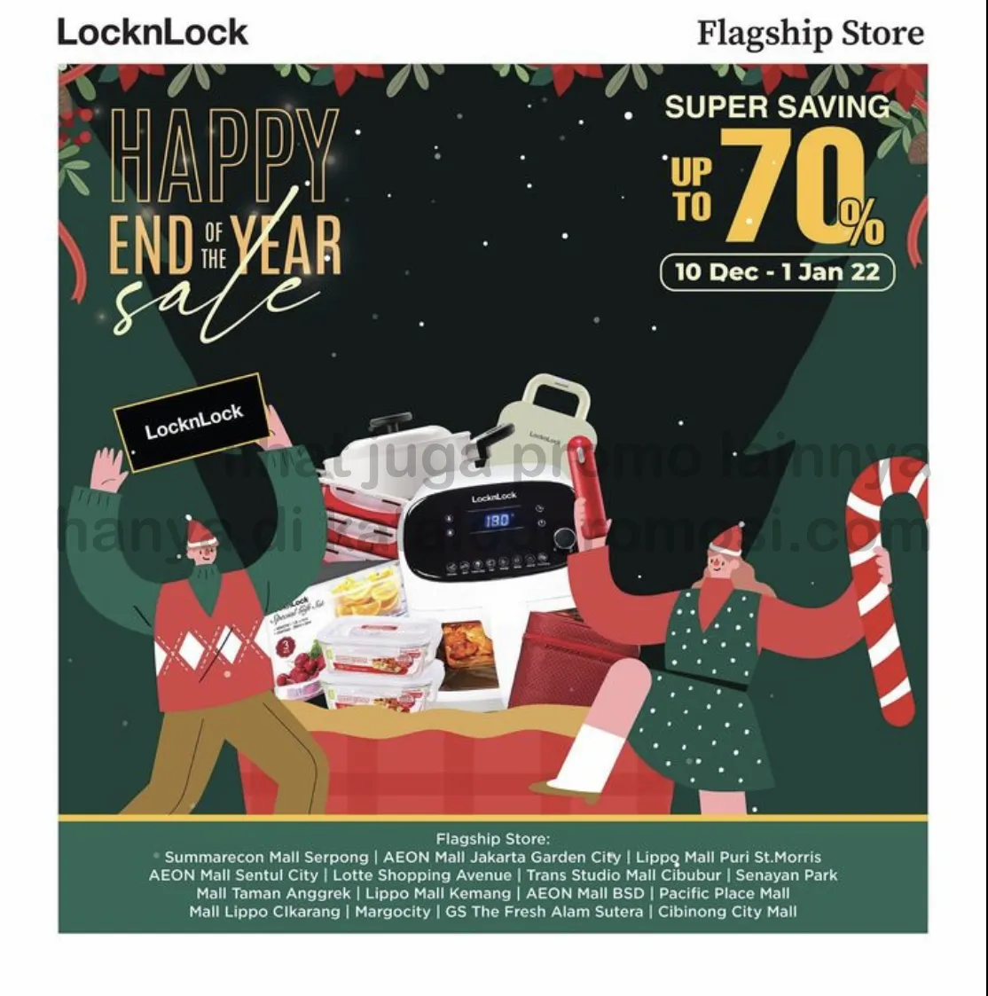 Promo LocknLock Happy End of The Year Sale! DISKON hingga 70%