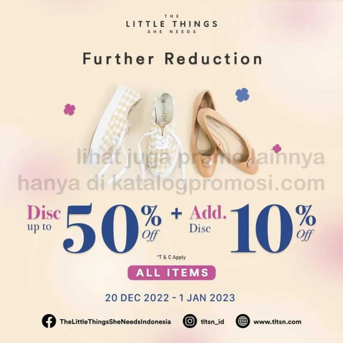 Promo THE LITTLE THINGS SHE NEEDS FURTHER REDUCTION - Disc. Up to 50 % Off + Add. Disc 10 % Off