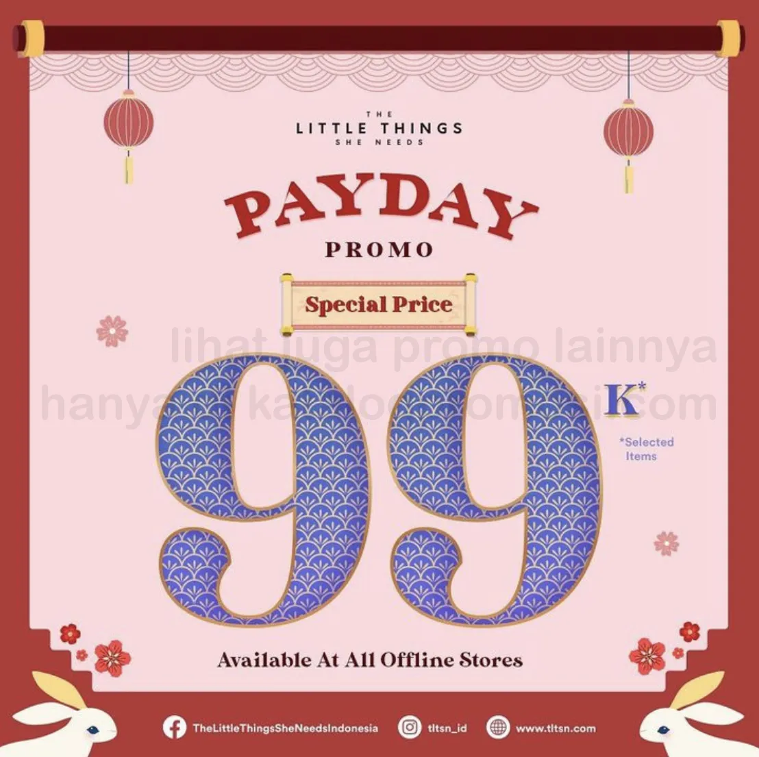 Promo The Little Things She Needs Payday Sale - Happy Price Rp 99.000 For Selected Item*