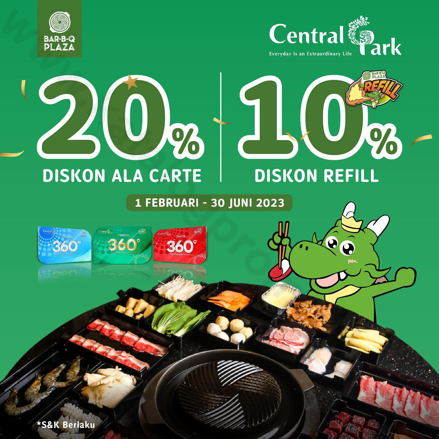 Bar.B.Q Plaza Promo Diskon 20% Untuk Ala Carte Dan Diskon 10% Untuk ...