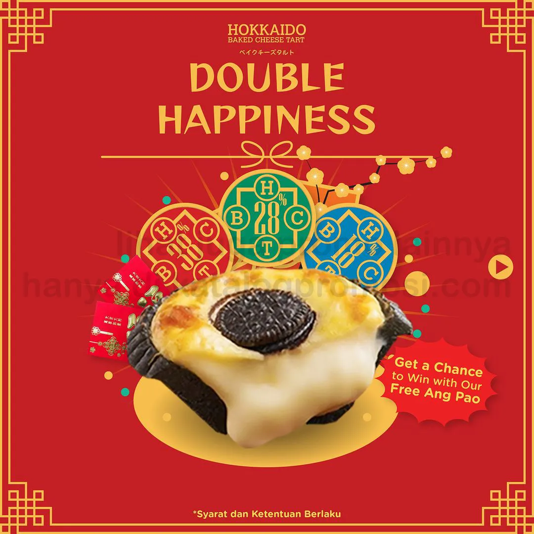 Promo HOKKAIDO BAKED CHEESE TART Special Chinese New Year - LUCKY ANGPAO DISKON hingga 38%