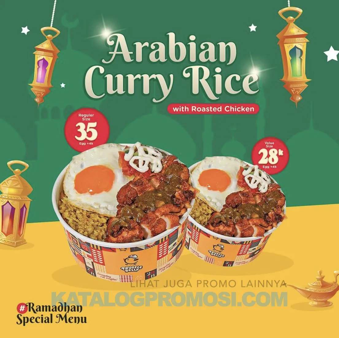 Promo Truffle Belly Ramadhan Special Menu - Arabian Curry Rice with Roasted Chicken